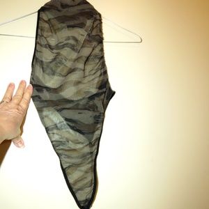 Fantasy Lingerie Camo Teddy Lingerie O/S